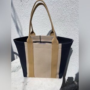 Rothy’s Essential Tote in Ink and Ivory!